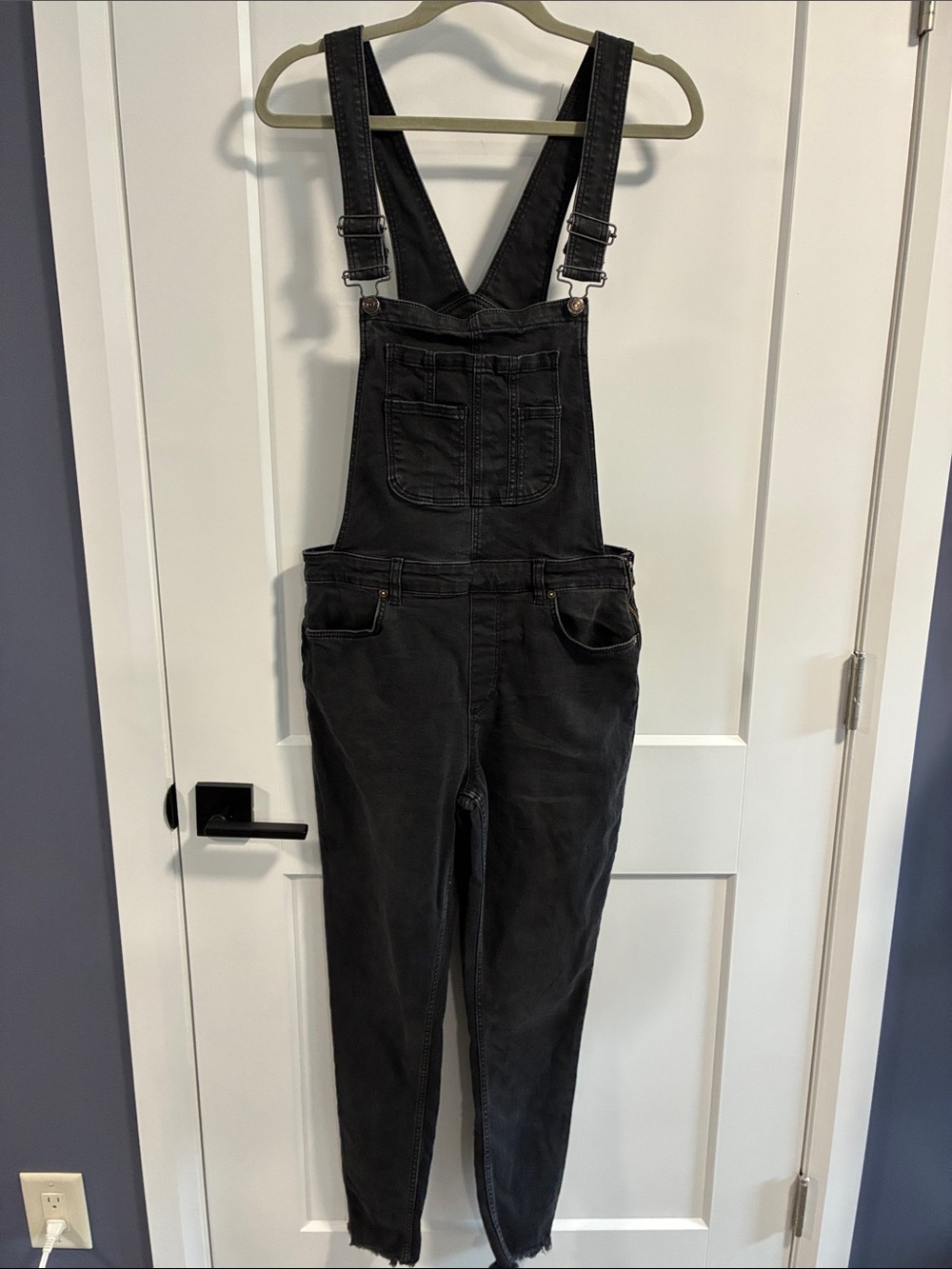 Vintage Free People Skinny Denim Overalls - 31 R